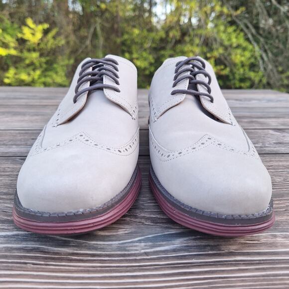 Cole Haan (Men\'s 10M) ØriginalGrand Wingtip Nubuck Oxford Dress Shoes C29775 main image 5